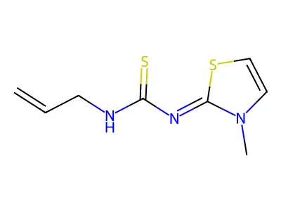 1-(3-Methyl-1,3-thiazol-2-ylidene)-3-prop-2-enylthiourea structure