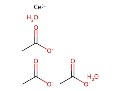 Cerium(3+) acetate--water (1/3/2) structure