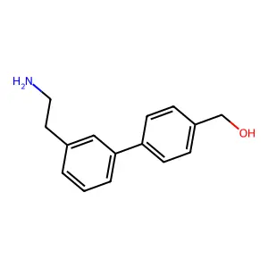 {4-[3-(2-Aminoethyl)phenyl]phenyl}methanol structure