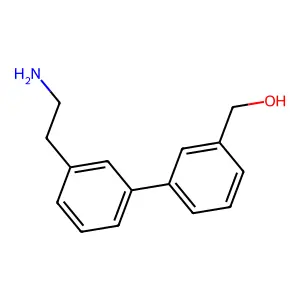 (3-[3-(2-Aminoethyl)phenyl]phenyl)methanol structure