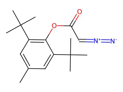 2,6-DI-Tert-butyl-4-methylphenyldiazo acetate structure