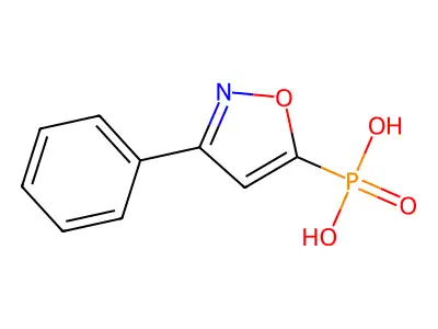 Phosphonic acid, (3-phenyl-5-isoxazolyl)- structure