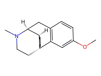 (+-)-3-Methoxy-17-methylmorphinan structure