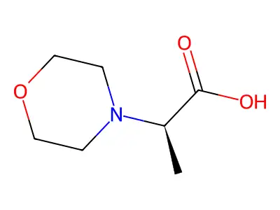 2-Morpholin-4-ylpropanoic acid structure
