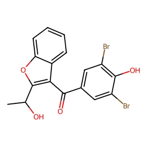 1'-Hydroxybenzbromarone structure