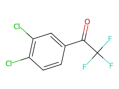 3',4'-Dichloro-2,2,2-trifluoroacetophenone structure
