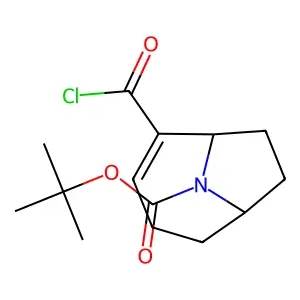 Tert-butyl (6R)-5-carbonochloridoyl-9-azabicyclo[4.2.1]non-4-ene-9-carboxylate structure