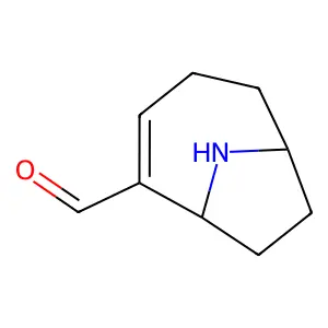 (6R)-9-Azabicyclo(4.2.1)non-4-ene-5-carbaldehyde structure