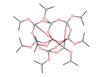 PSS-Octakis(dimethylsilyloxy) substituted structure