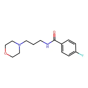 4-Fluoro-N-(3-morpholin-4-yl-propyl)-benzamide structure