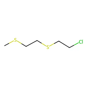 Ethane, 1-methylthio-2-[(2-chloroethyl)thio]- structure