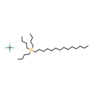 Tributyltetradecylphosphonium tetrafluoroborate structure