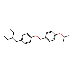 Benzene, 1-(2-ethylbutyl)-4-((4-(1-methylethoxy)phenyl)methoxy)- structure