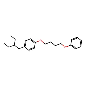 1-(2-Ethylbutyl)-4-(4-phenoxybutoxy)benzene structure