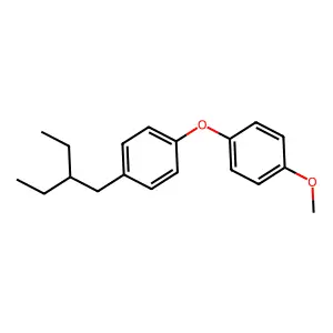 1-(2-Ethylbutyl)-4-(4-methoxyphenoxy)benzene structure