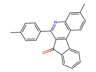 7H-Indeno(2,1-c)quinolin-7-one, 3-methyl-6-(4-methylphenyl)- structure