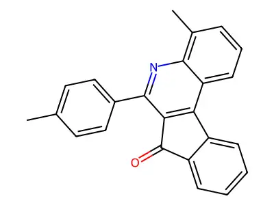 7H-Indeno(2,1-c)quinolin-7-one, 4-methyl-6-(4-methylphenyl)- structure