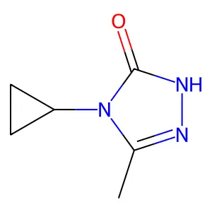 4-Cyclopropyl-5-methyl-2,4-dihydro-3H-1,2,4-triazol-3-one structure