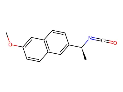 Naproxen isocyanate structure