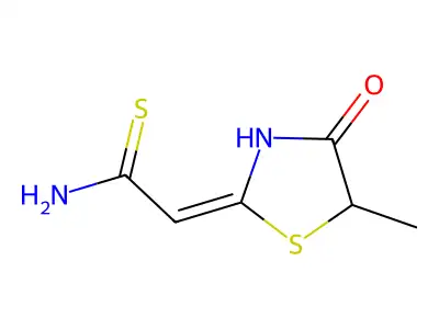 2-(5-Methyl-4-oxo-1,3-thiazolidin-2-ylidene)ethanethioamide structure