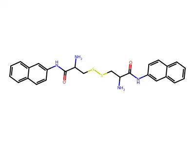 Cystine-di-beta-naphthylamide structure