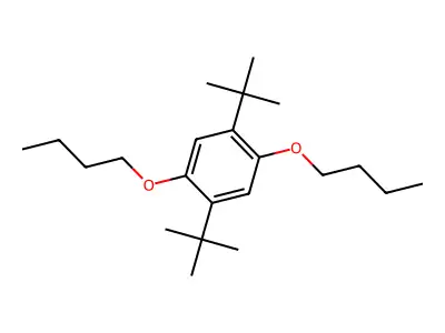 Benzene, 1,4-dibutoxy-2,5-bis(1,1-dimethylethyl)- structure