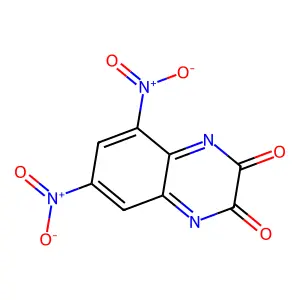 5,7-Dinitroquinoxaline-2,3-dione structure
