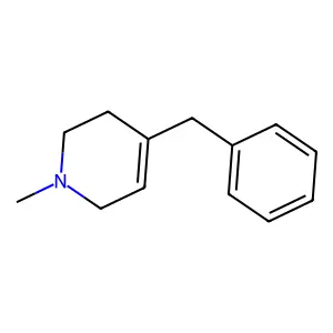 4-benzyl-1-methyl-3,6-dihydro-2H-pyridine;hydrochloride structure