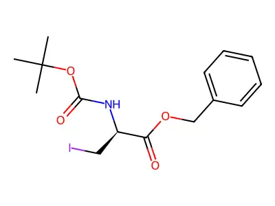 N-Boc-3-iodo-DL-alanine benzyl ester structure