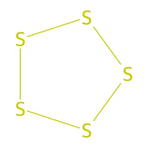 Sulfur, mol. (S5) structure