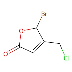 5-Bromo-4-(chloromethyl)-5h-furan-2-one structure