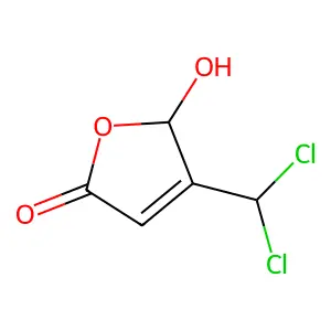 4-(Dichloromethyl)-5-hydroxy-2(5H)-furanone structure