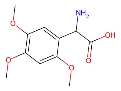 2-amino-2-(2,4,5-trimethoxyphenyl)acetic Acid structure