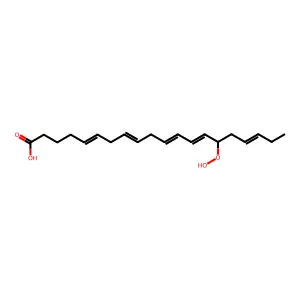 15-Hydroperoxyicosa-5,8,11,13,17-pentaenoic acid structure