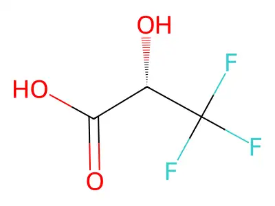(2R)-3,3,3-trifluoro-2-hydroxypropanoic acid structure