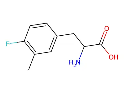 2-Amino-3-(4-fluoro-3-methylphenyl)propanoic acid structure