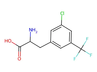 3-Chloro-5-(trifluoromethyl)-DL-phenylalanine structure