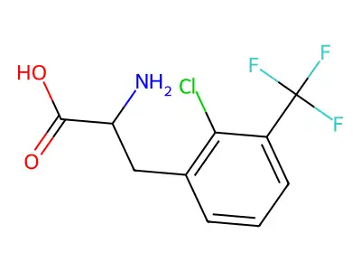 2-Chloro-3-(trifluoromethyl)-DL-phenylalanine structure