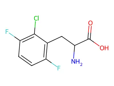 2-Amino-3-(2-chloro-3,6-difluorophenyl)propanoic acid structure