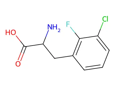 3-Chloro-2-fluoro-DL-phenylalanine structure