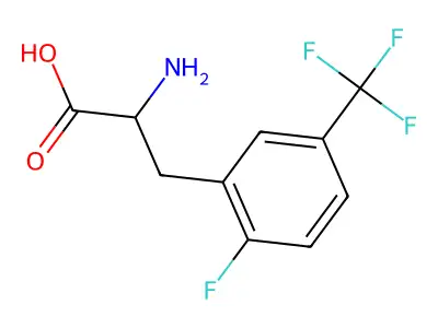 2-amino-3-[2-fluoro-5-(trifluoromethyl)phenyl]propanoic Acid structure
