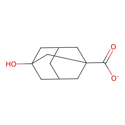 3-Hydroxytricyclo[3.3.1.1~3,7~]decane-1-carboxylate structure