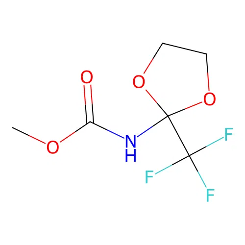methyl N-[2-(trifluoromethyl)-1,3-dioxolan-2-yl]carbamate structure