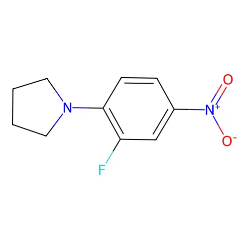 1-(2-Fluoro-4-nitrophenyl)pyrrolidine structure