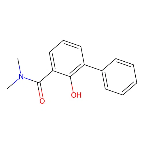 Salicylamide, N,N-dimethyl-3-phenyl- structure