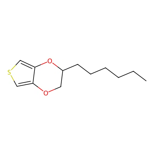 Thieno[3,4-b]-1,4-dioxin, 2-hexyl-2,3-dihydro- structure