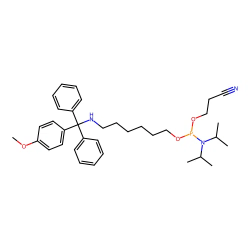MMT-Hexylaminolinker Phosphoramidite structure
