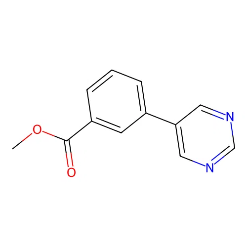 3-Pyrimidin-5-yl-benzoic acid methyl ester structure