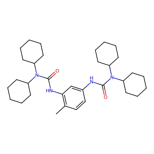 3,3'-(4-Methyl-1,3-phenylene)bis(1,1-dicyclohexylurea) structure