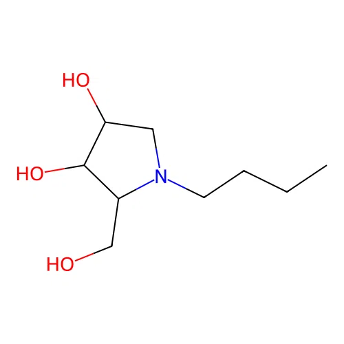 1-Butyl-2-(hydroxymethyl)pyrrolidine-3,4-diol structure